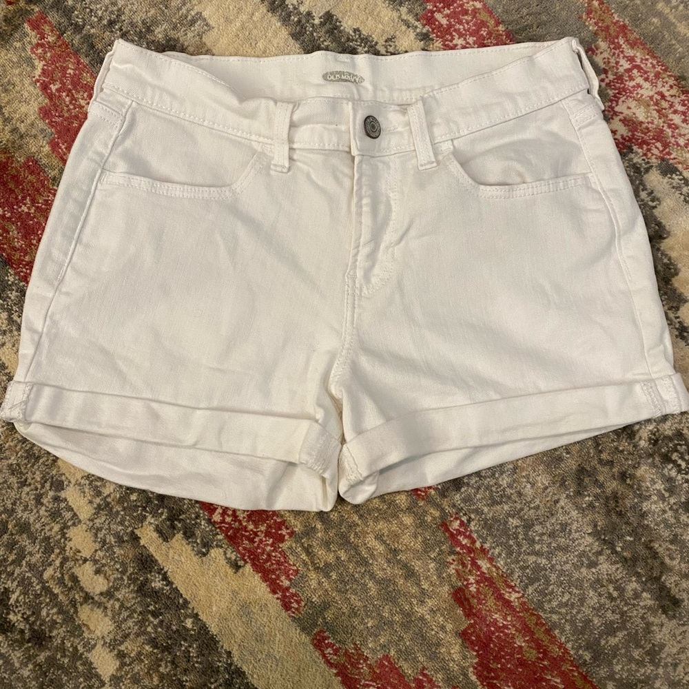 Old navy size 4 white denim shorts